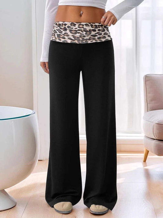 High Waist Leopard Pants - Trendsi - Flyclothing LLC