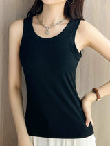 Scoop Neck Tank Top - Trendsi - Flyclothing LLC