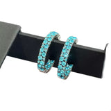 Sparkling C-Hoop Earrings - Trendsi - Flyclothing LLC
