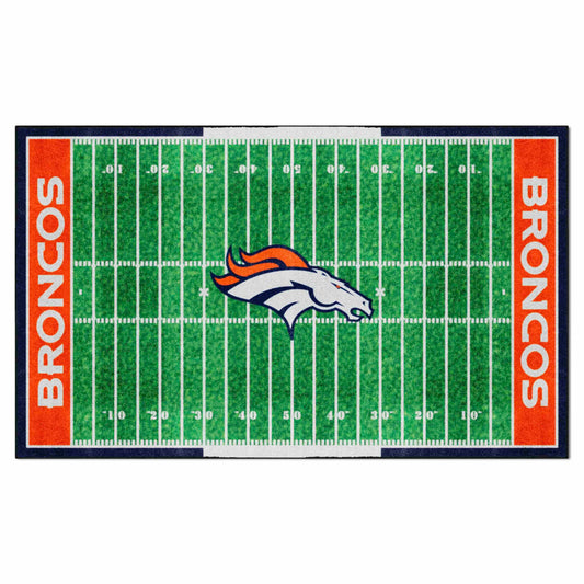 Denver Broncos 6 ft. x 10 ft. Plush Area Rug - Denver Broncos