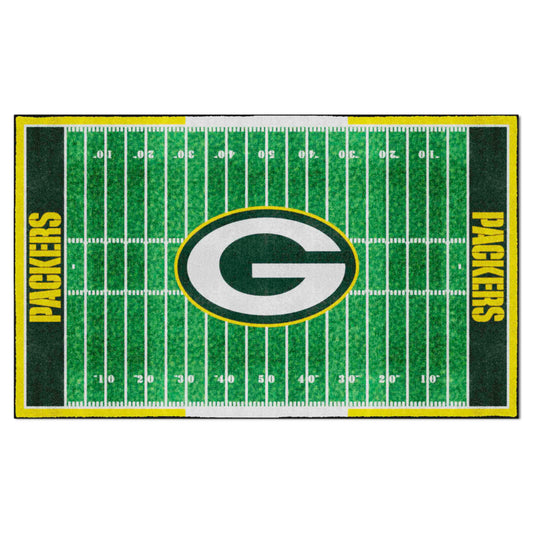 Green Bay Packers 6 ft. x 10 ft. Plush Area Rug - Green Bay Packers