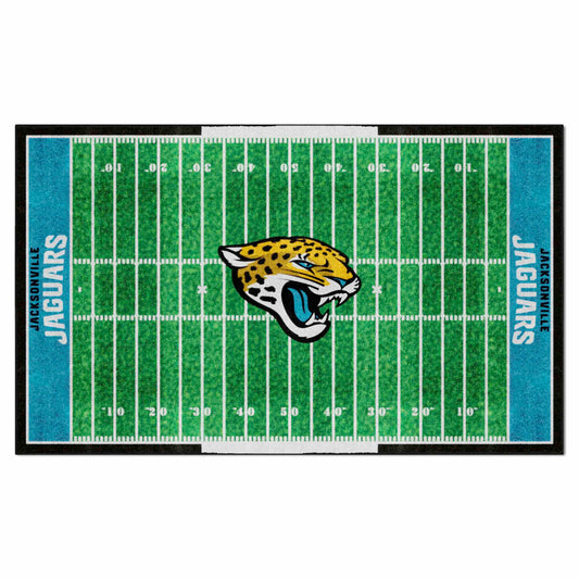 Jacksonville Jaguars 6 ft. x 10 ft. Plush Area Rug - Jacksonville Jaguars