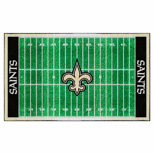 New Orleans Saints 6 ft. x 10 ft. Plush Area Rug - New Orleans Saints