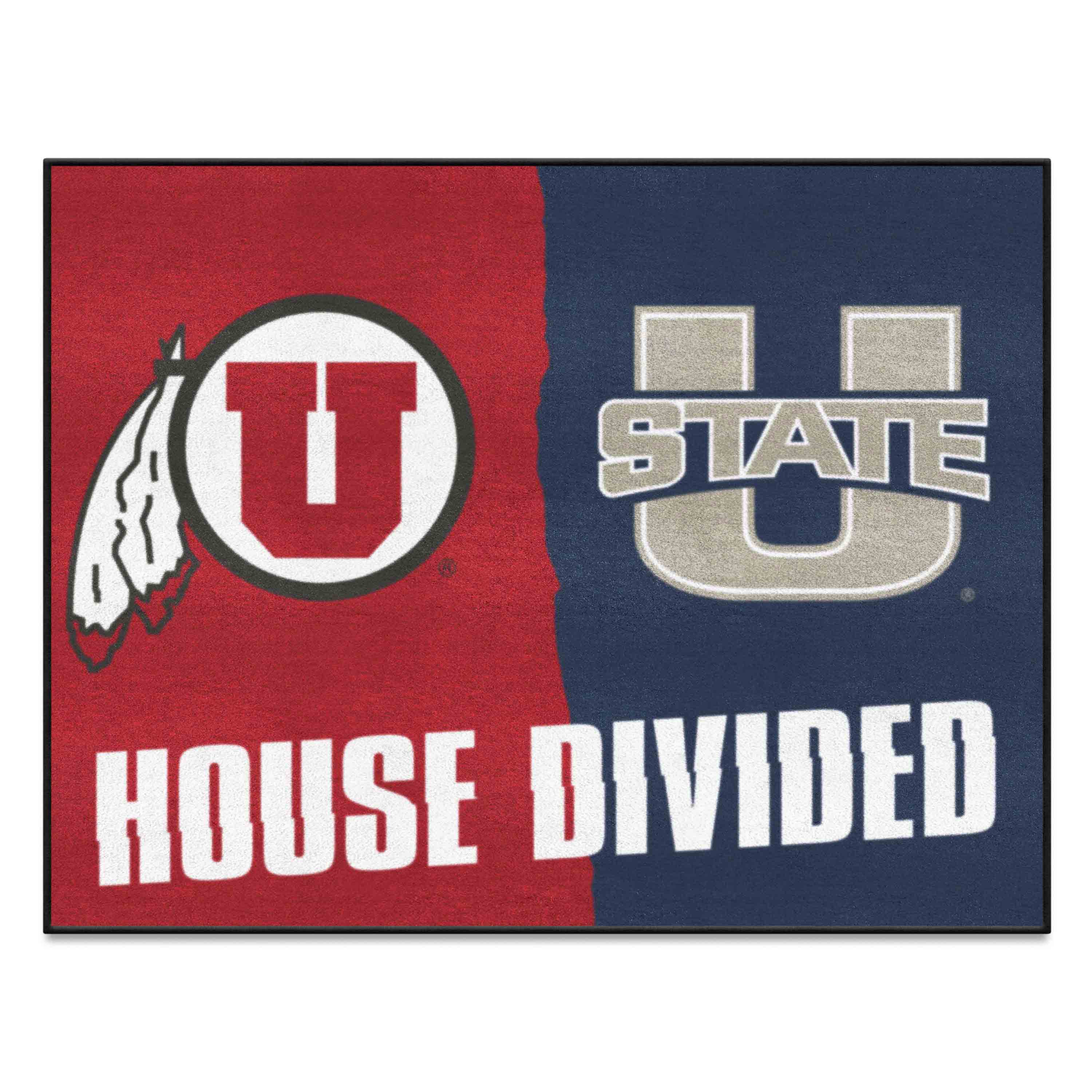 House Divided - Utah / Utah State House Divided House Divided Rug - 34 in. x 42.5 in. - House Divided - Utah / Utah State