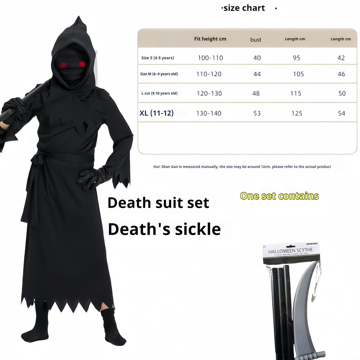 Children's Halloween Cos Costume Death Costume Costumes - My Store - Flyclothing LLC