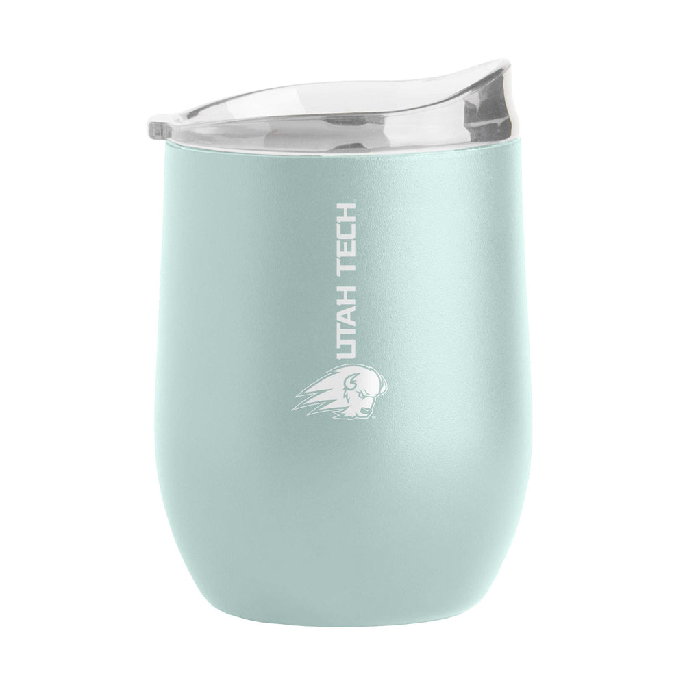 Utah Tech 16oz Cove Vertical Powder Coat Curved Bev - Logo Brands - Flyclothing LLC