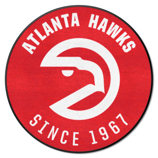 NBA Retro Atlanta Hawks Roundel Rug - 27in. Diameter - Atlanta Hawks