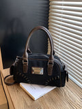 Vintage Top Handle Crossbody Bag - Trendsi - Flyclothing LLC