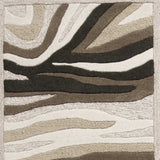 2' X 7' Natural Abstract Waves Wool Runner Rug - Homeroots - Flyclothing LLC