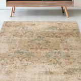 5' X 8' Champagne Vintage Area Rug - Homeroots