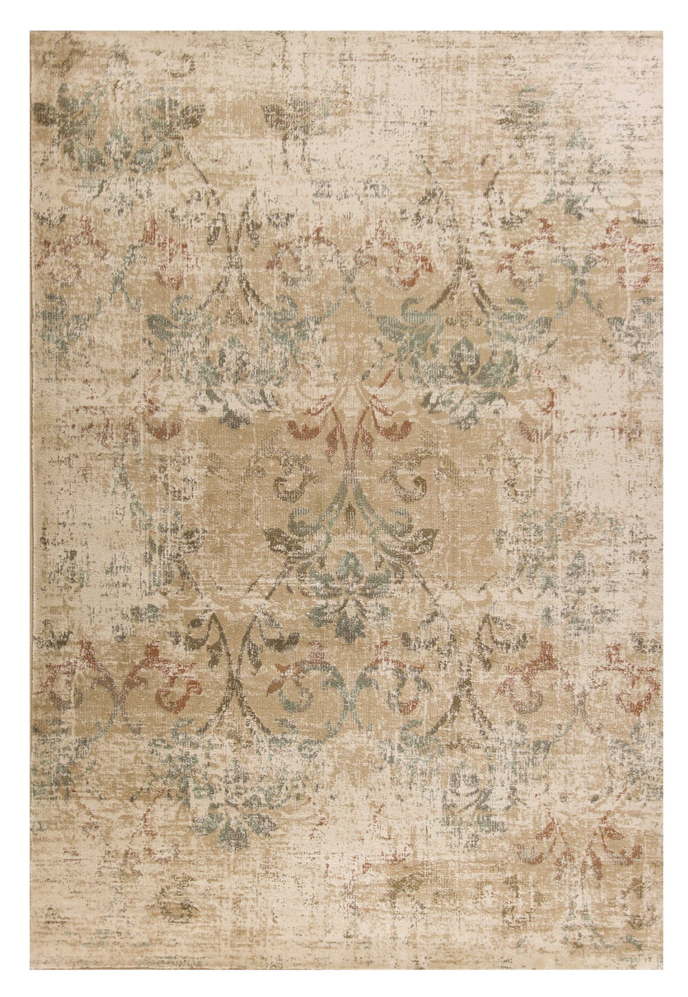 5' X 8' Champagne Vintage Area Rug - Homeroots