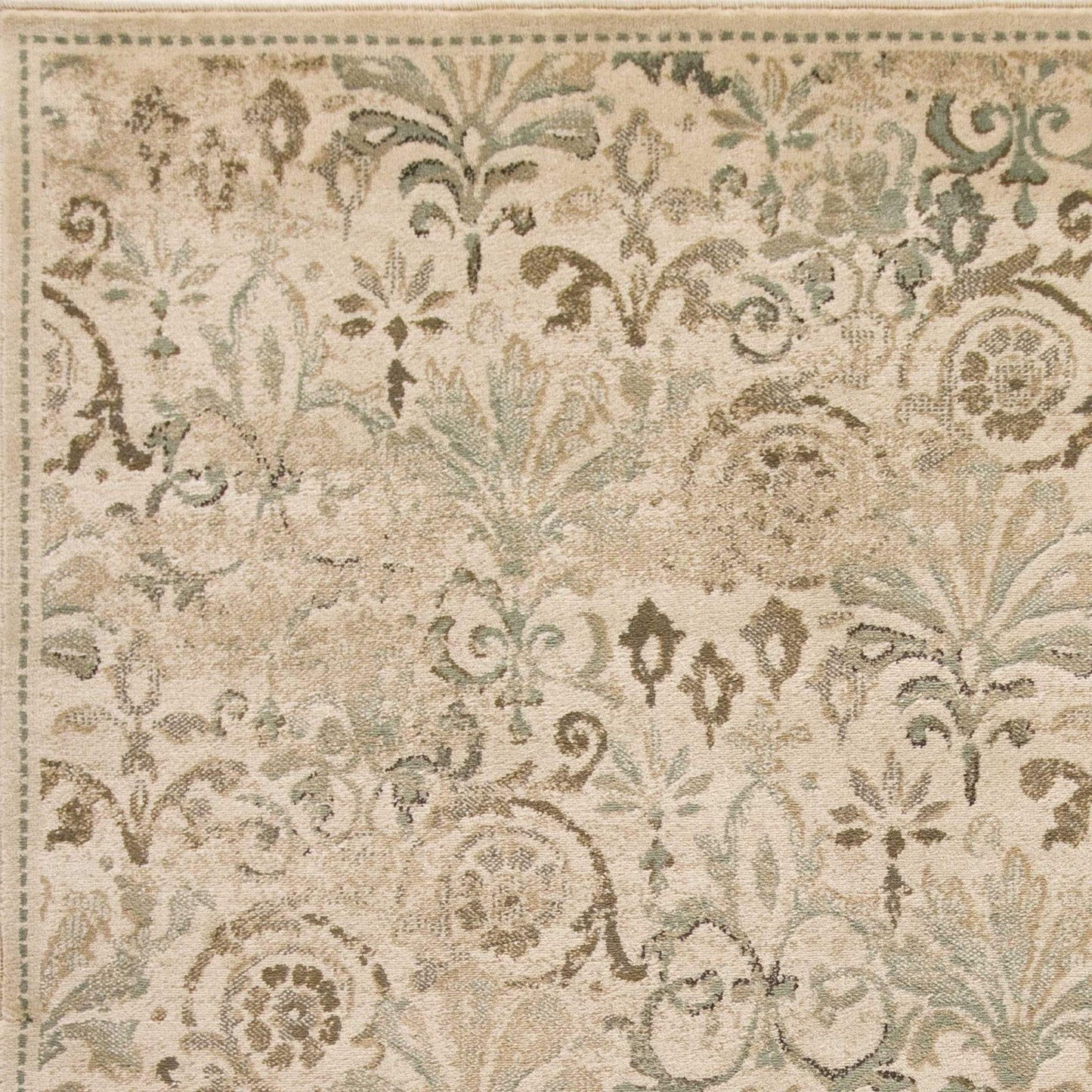 5' X 8' Ivory Vintage Area Rug - Homeroots - Flyclothing LLC