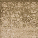 5' X 8' Beige Machine Woven Distressed Floral Traditional Indoor Area Rug - Homeroots