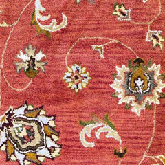2' X 7' Sienna Floral Vines Wool Runner Rug