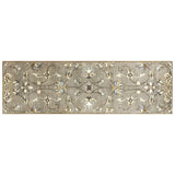 7' Grey Hand Tufted Wool Traditional Floral Indoor Area Rug - Homeroots - Flyclothing LLC