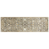 7' Grey Hand Tufted Wool Traditional Floral Indoor Area Rug - Homeroots