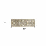 7' Grey Hand Tufted Wool Traditional Floral Indoor Area Rug - Homeroots