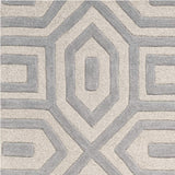 3' X 5' Grey Hand Tufted Geometric Indoor Area Rug - Homeroots - Flyclothing LLC