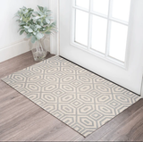 3' X 5' Grey Hand Tufted Geometric Indoor Area Rug - Homeroots