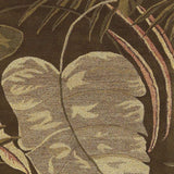 3' X 5' Mocha Leaves Wool Area Rug - Homeroots - Flyclothing LLC