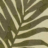 3' X 5' Ivory Hand Tufted Bordered Tropical Leaves Indoor Area Rug - Homeroots - Flyclothing LLC