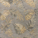 3' X 5' Grey Hand Tufted Tropical Palms Indoor Area Rug - Homeroots