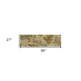 8' Sand Beige Wool Handmade Runner Rug - Homeroots - Flyclothing LLC