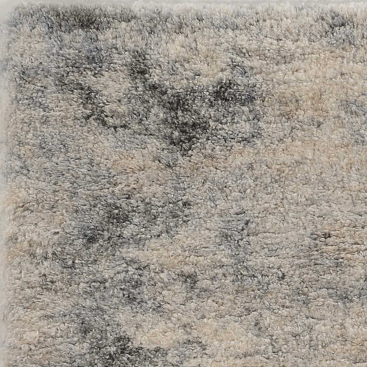 5' X 8' Ivory Blue Machine Woven Abstract Indoor Area Rug - Homeroots
