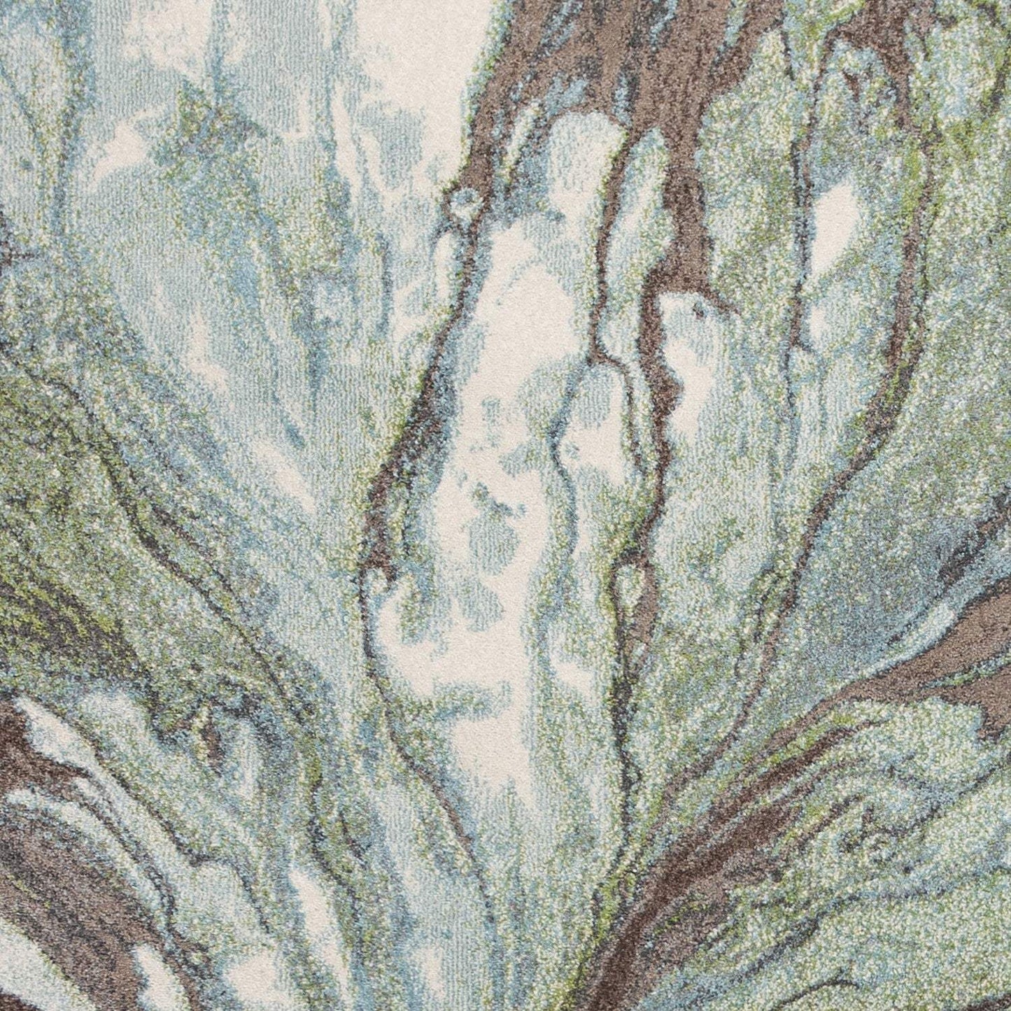 5' X 8' Seafoam Watercolor Indoor Area Rug - Homeroots - Flyclothing LLC
