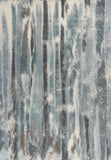 5' X 8' Teal Abstract Brushstrokes Indoor Area Rug - Homeroots