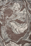 5' X 8' Mocha Marble Indoor Area Rug - Homeroots - Flyclothing LLC