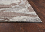5' X 8' Mocha Marble Indoor Area Rug - Homeroots - Flyclothing LLC