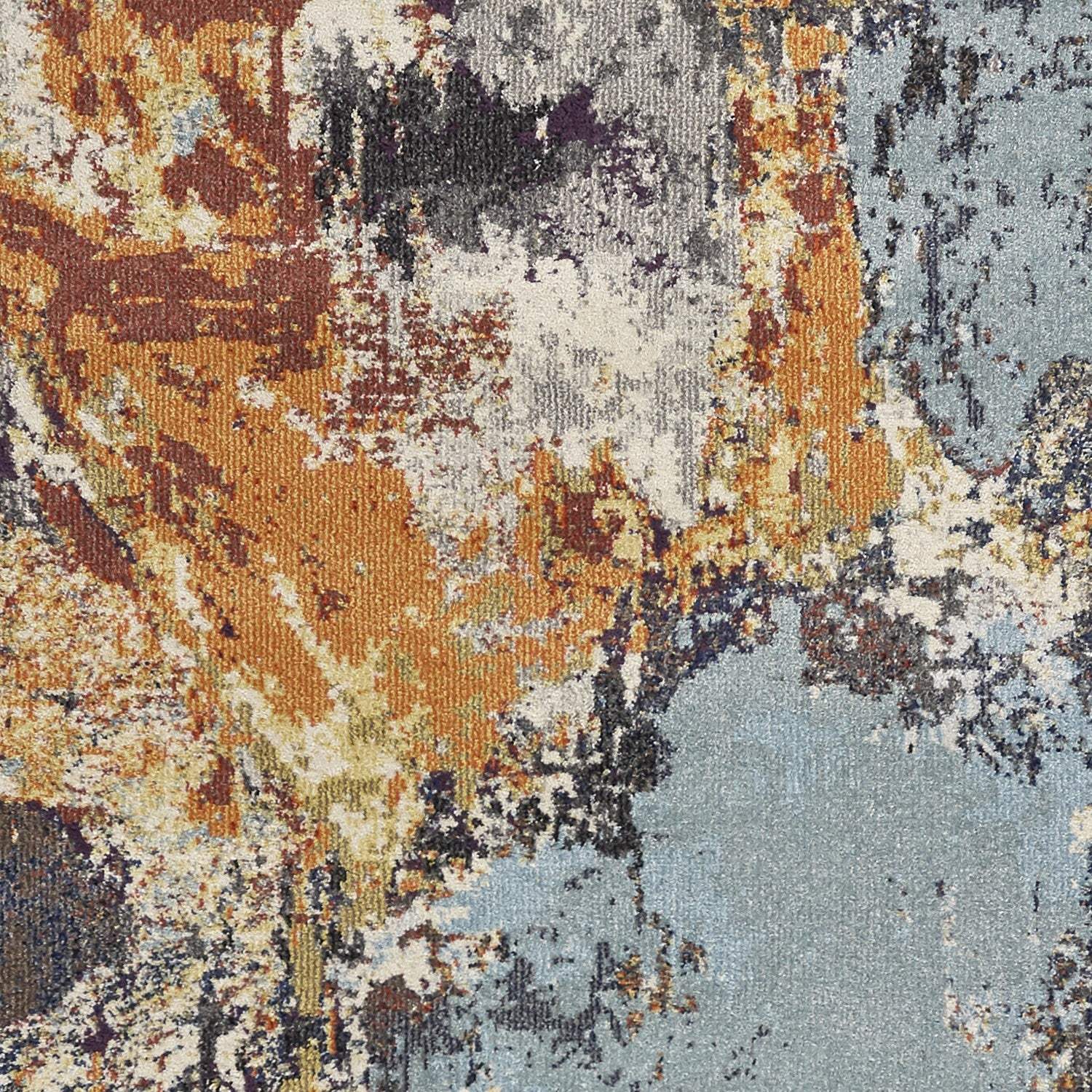 8' Beige Machine Woven Distressed Floral Traditional Round Indoor Area Rug - Homeroots - Flyclothing LLC