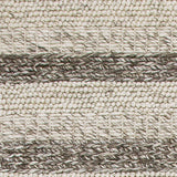 3' X 5' Grey White Hand Woven Knobby Stripes Indoor Area Rug - Homeroots - Flyclothing LLC