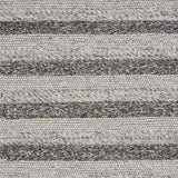 3' X 5' Grey White Hand Woven Knobby Stripes Indoor Area Rug - Homeroots - Flyclothing LLC