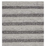3' X 5' Grey White Hand Woven Knobby Stripes Indoor Area Rug - Homeroots - Flyclothing LLC