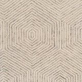 5' X 7' Ivory Geometric Hexagon Wool Indoor Area Rug - Homeroots - Flyclothing LLC