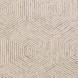 5' X 7' Ivory Geometric Hexagon Wool Indoor Area Rug - Homeroots - Flyclothing LLC