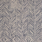 5' X 7' Blue Hand Tufted Wool Herringbone Indoor Area Rug - Homeroots - Flyclothing LLC