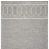 5' X 7' Grey Geometric Pattern Wool Indoor Area Rug - Homeroots - Flyclothing LLC