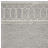 5' X 7' Grey Geometric Pattern Wool Indoor Area Rug - Homeroots - Flyclothing LLC