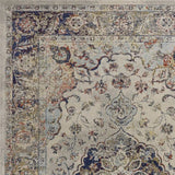 5' X 8' Ivory Floral Medallion Area Rug - Homeroots