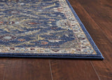 5' X 8' Navy Gold and Ivory Oriental Area Rug - Homeroots - Flyclothing LLC