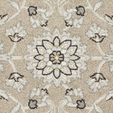 7' X 10' Gray And Ivory Floral Indoor Outdoor Area Rug - Homeroots - Flyclothing LLC