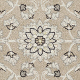 7' X 10' Gray And Ivory Floral Indoor Outdoor Area Rug - Homeroots - Flyclothing LLC