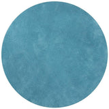 6' Highlighter Blue Round Indoor Shag Rug - Homeroots - Flyclothing LLC