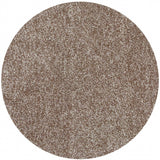 6' Round Beige Heather Plain Indoor Area Rug - Homeroots - Flyclothing LLC