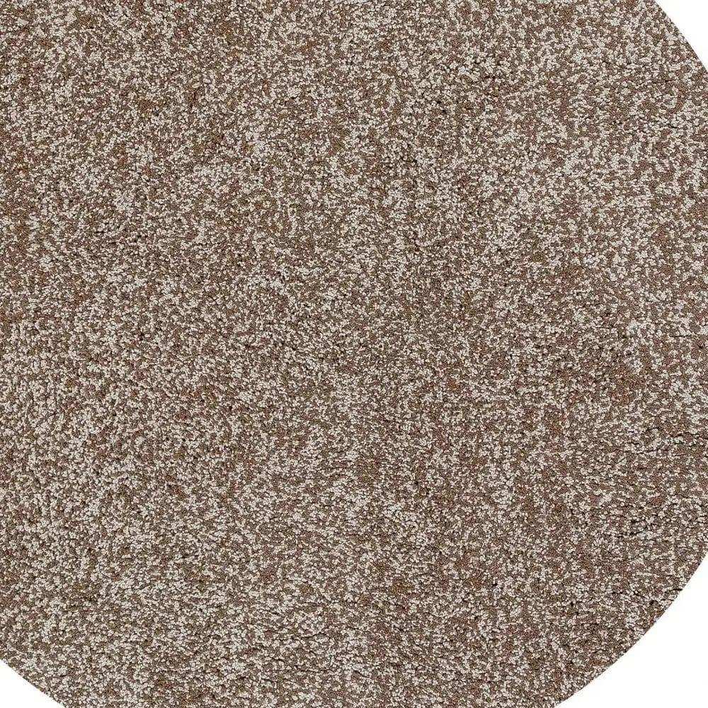 6' Round Beige Heather Plain Indoor Area Rug - Homeroots - Flyclothing LLC