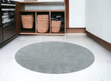 6' Blue Heather Round Indoor Shag Rug - Homeroots - Flyclothing LLC