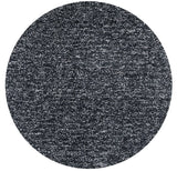 6' Round Black Heather Plain Indoor Area Rug - Homeroots - Flyclothing LLC
